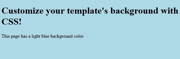 Customize Background color Output